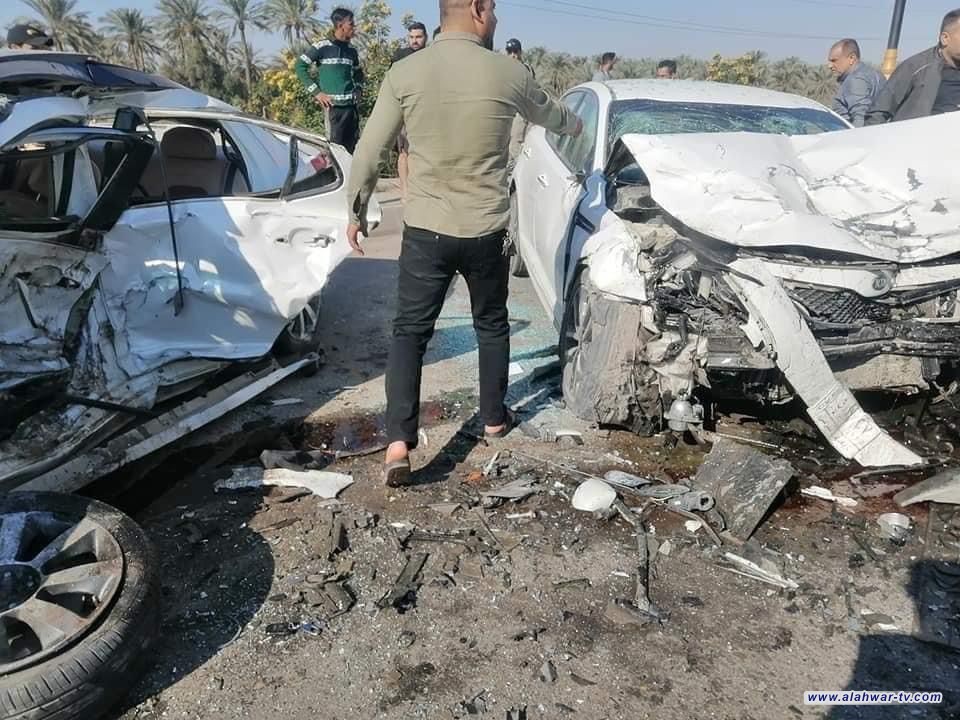 إصابة 3 أشخاص بحادث سير مروِّع شمال الناصرية